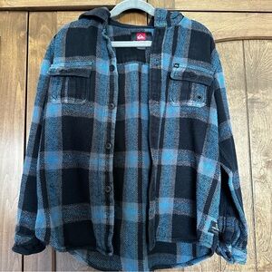 🌟3/$20🌟 Quicksilver Boys hooded button down shacket